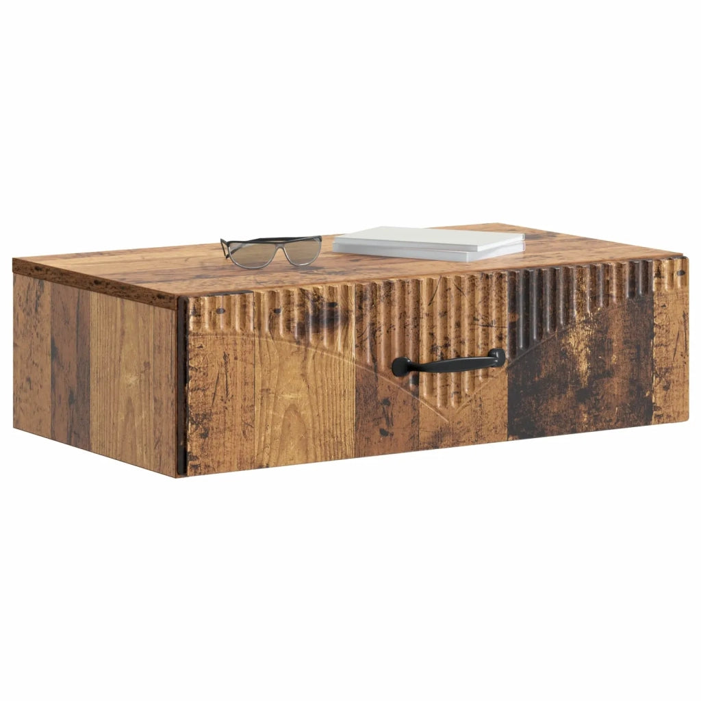 Tavolino da Parete Laterale Legno antico 59 x 34,5 x 17 cm 899003