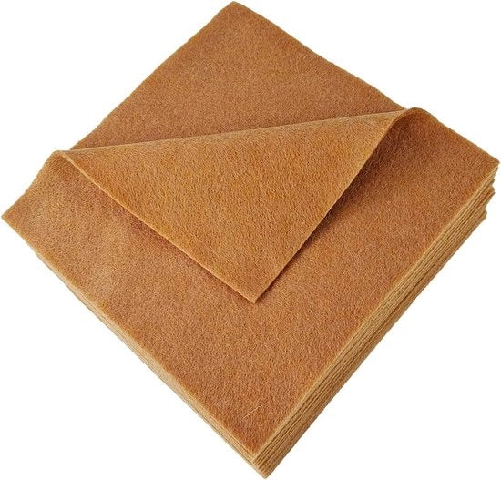 Veloce velluto morbido velluto flessibile per cucito velluto pannelli 14 mm spessore 15 x 15 cm - marrone
