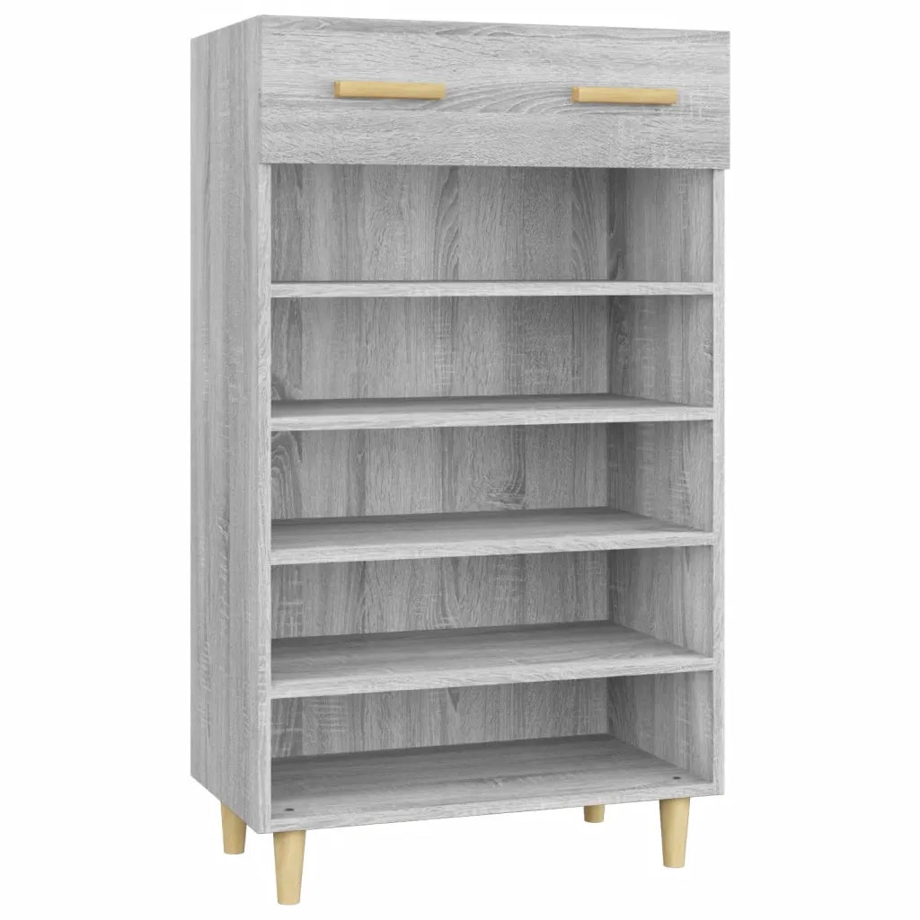 Scarpiera | Mobile per scarpe Grigio Sonoma 60x35x105 cm in Legno Multistrato