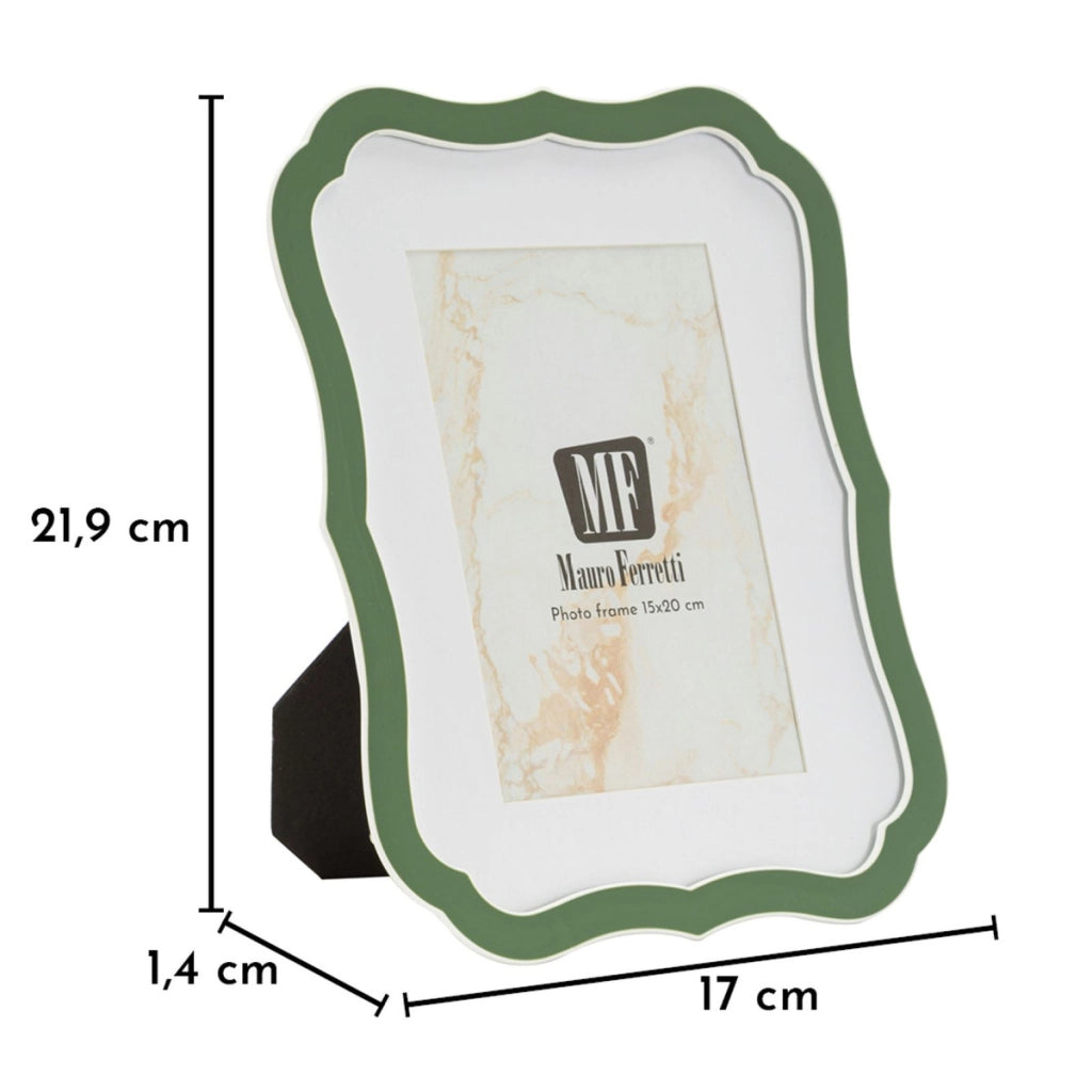 Portafoto VKH1009, Verde, Metallo, 17x1,4x21,9 cm