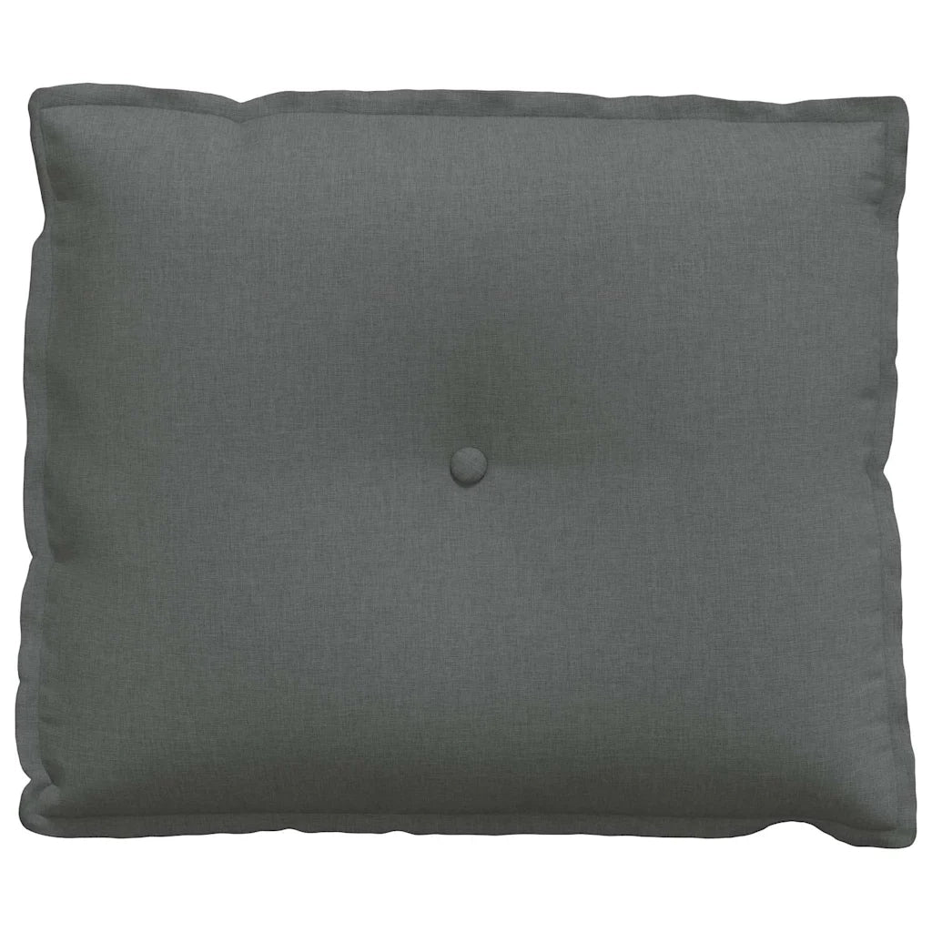 Cuscino per Schiena Grigio scuro 60 x 19 x 50 cm Tessuto