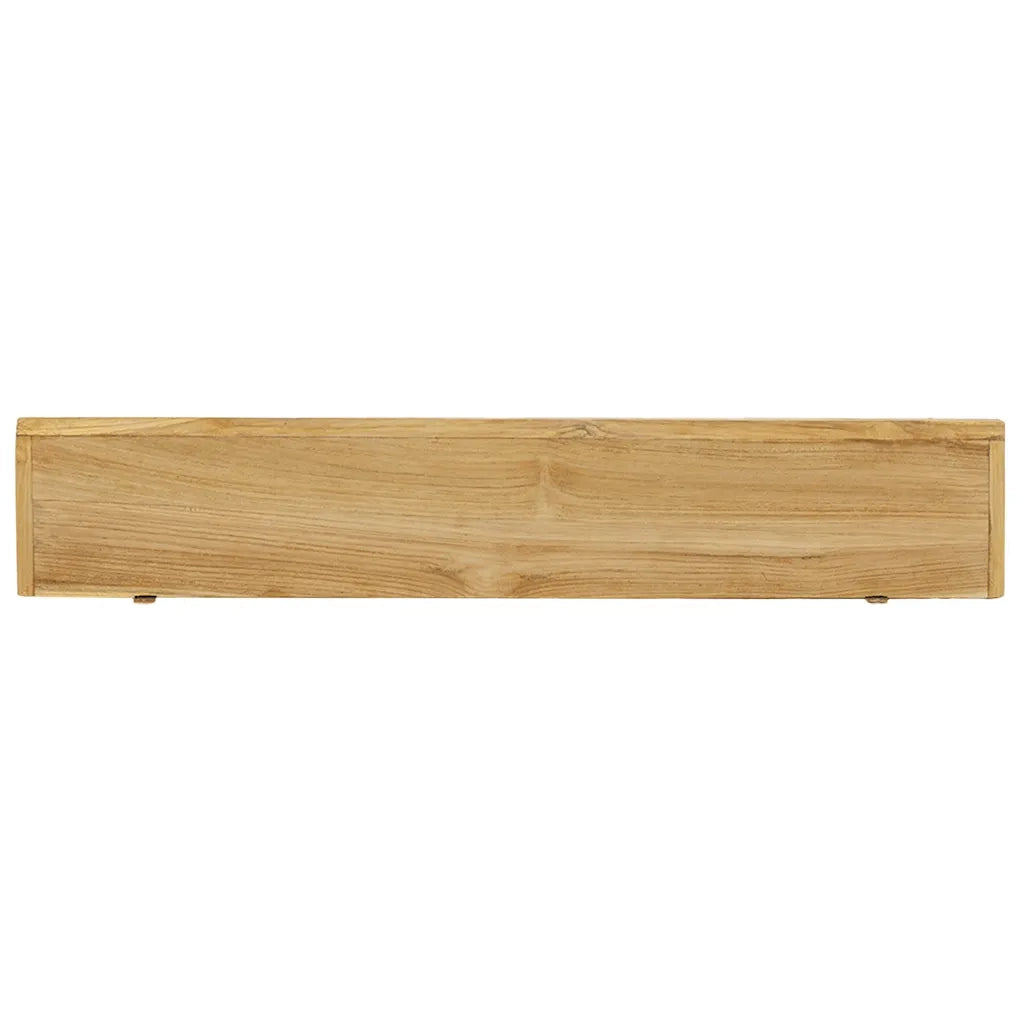 Mensole da Parete 2 pz 90x15x4 cm in Legno Massello di Teak 340756