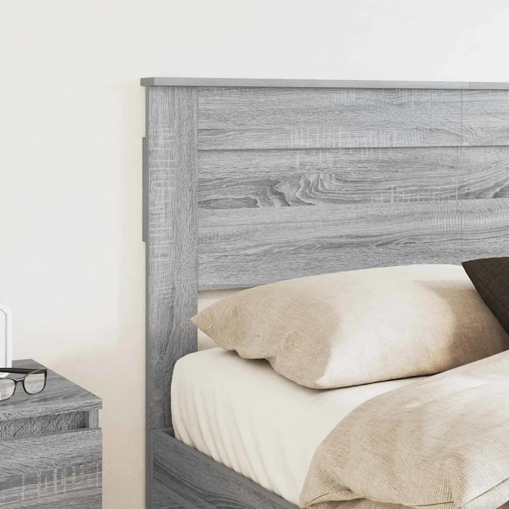 Testiera-Testata-Testiera Decorativa Grigio Sonoma 135 cm Legno multistrato 418868