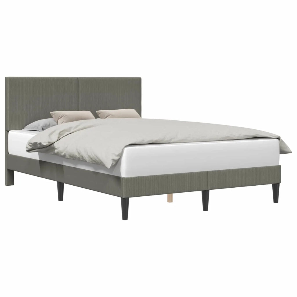 Struttura del letto Grigio Chiaro 160 x 200 cm Tessuto in Cords 42027736