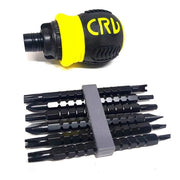 Trade Shop - Set Cacciavite A Cricchetto 13 In 1 Multifunzione Inserti Punte Magnetiche 07359 -