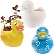 Vasi di ceramica per fiori - dipinti a mano - 2 pezzi