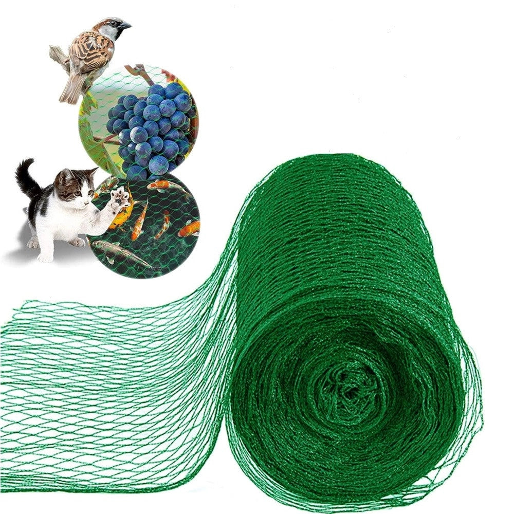 Trade Shop - Set 2pz Rete In Polietilene Anti Animali Maglia 2x10mt Verde Protezione Piante Orto 134615 -