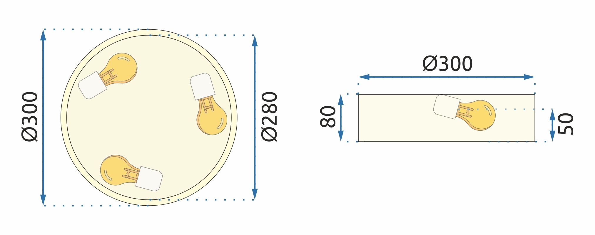 Lampada Classic App872-c Gold 30 Cm