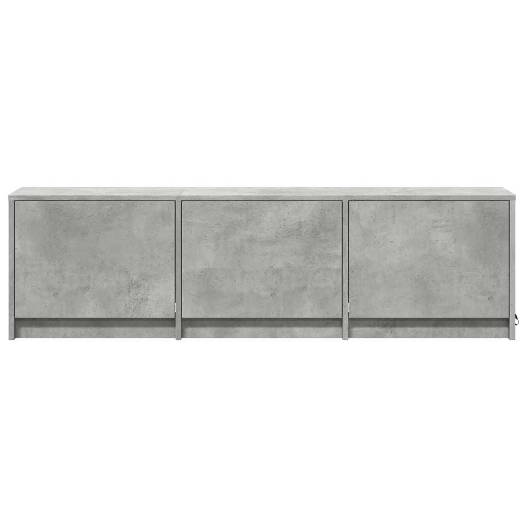 Mobile TV con LED con LED Grigio Cemento 140 x 34 x 40 cm 3418704