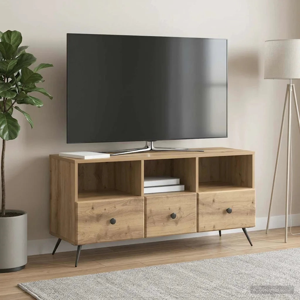 Mobile TV con cassetto Rovere Artigianale 102 x 34,5 x 50 cm 895604