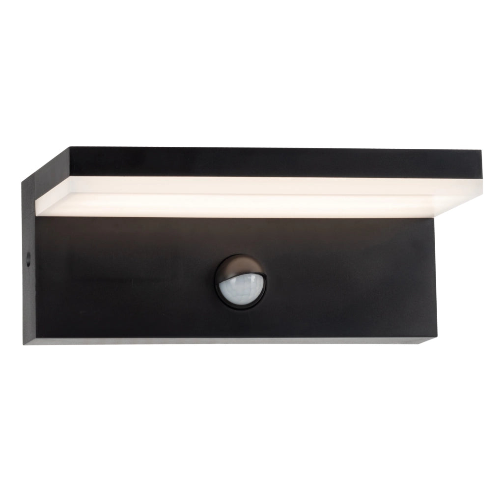 Applique esterna LED PIR nera 4000K 10W Polux TESA Q