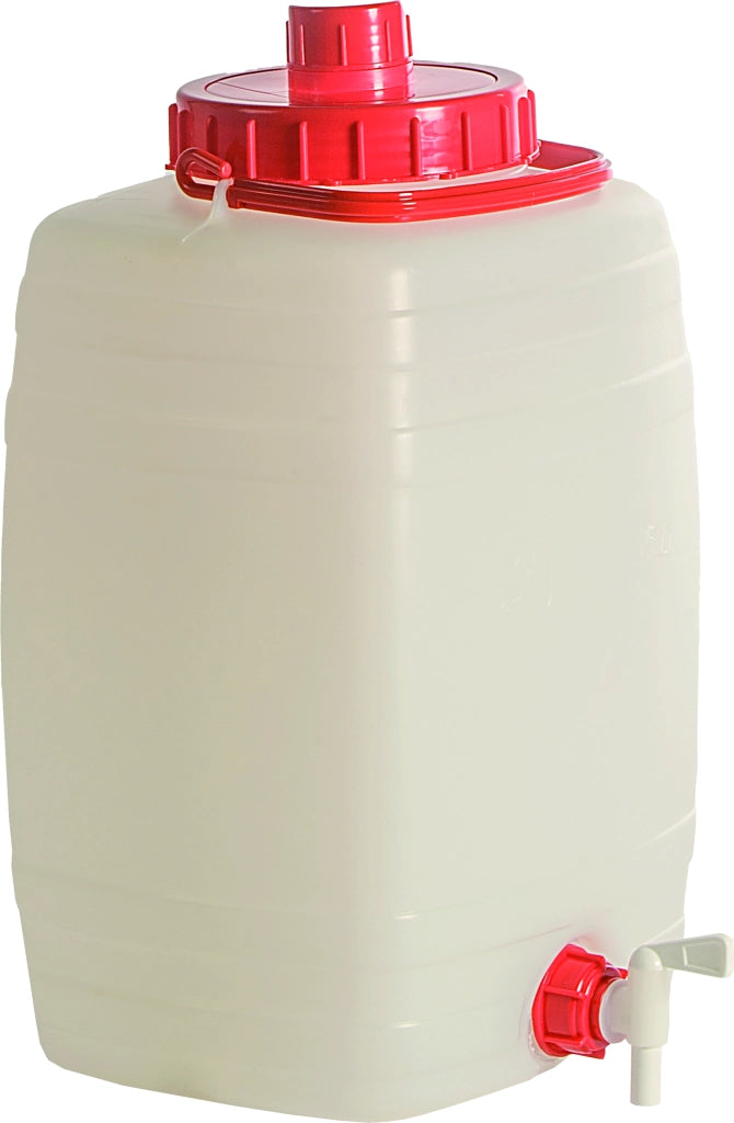ICS FUSTINO PER ALIMENTI DEMETRA CON RUBINETTO E SFIATO lt.20 (cm. 30x27x42 h)