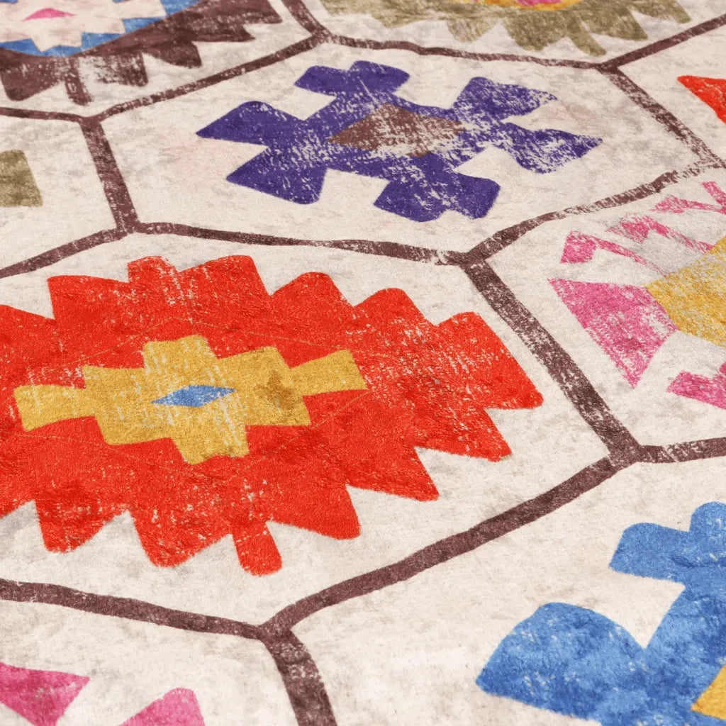 Tappeto Lavabile Multicolore 160x230 cm 136582