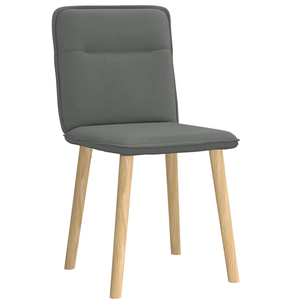 Sedie da Pranzo 2 pz Grigio Scuro in Tessuto 4101221
