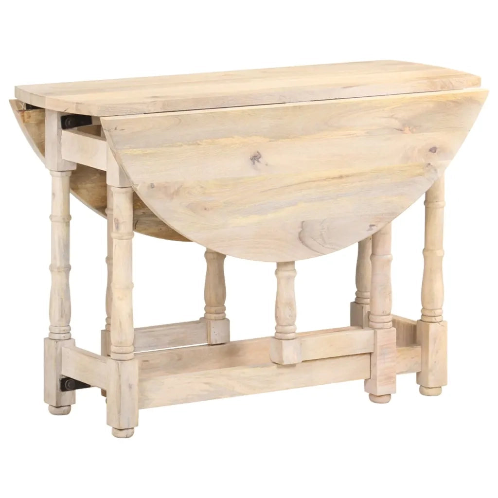Tavolo da Pranzo Rotondo 110x76 cm in Legno Massello di Mango 321700