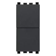 VIMAR EIKON - DUE PULSANTI INDIPENDENTI NO+NO 10A GRIGIO