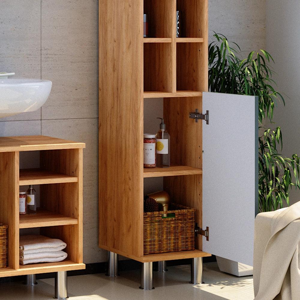 Mobiletto bagno Fynn Verde 30 x 130.6 cm porta grande Vicco