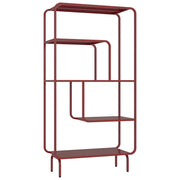 Console design in metallo rosso carminio CAPUCINE