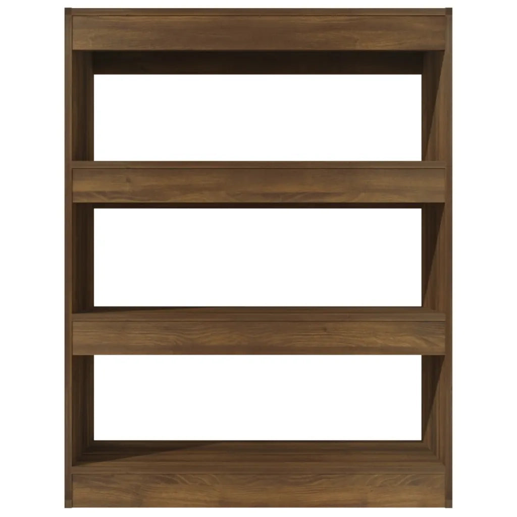 Libreria/Divisorio Rovere Marrone 80x30x103cm Legno Multistrato 813619