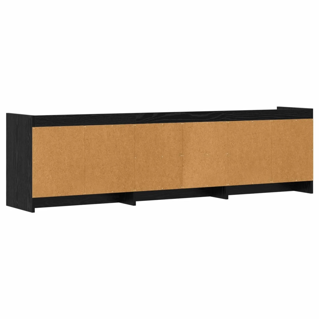 Mobile TV 168 x 33 x 47 cm Rovere Nero Legno ingegnerizzato 8011180