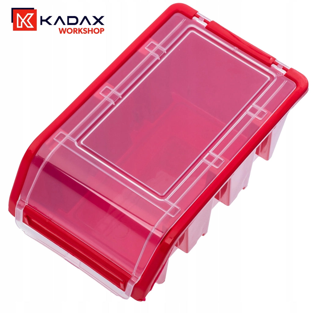 Set di 20 vassoi portaoggetti KADAX per officina, dimensioni 155x100 mm.