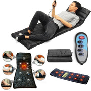 Trade Shop - Materassino Massaggiante Vibrante A 9 Zone Con 4 Aree Vibranti Massaggio Shiatsu -