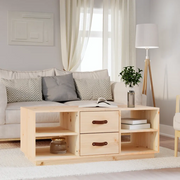 Tavolino da Salotto-Tavolino da soggiorno-Tavolo 100x50x41 cm Legno Massello di Pino