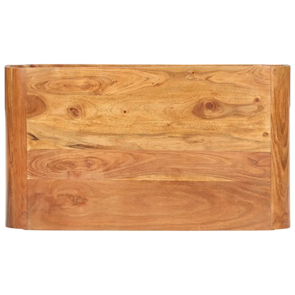 Tavolino da Salotto 90x50x30 cm in Legno Massello d'Acacia cod mxl 66106