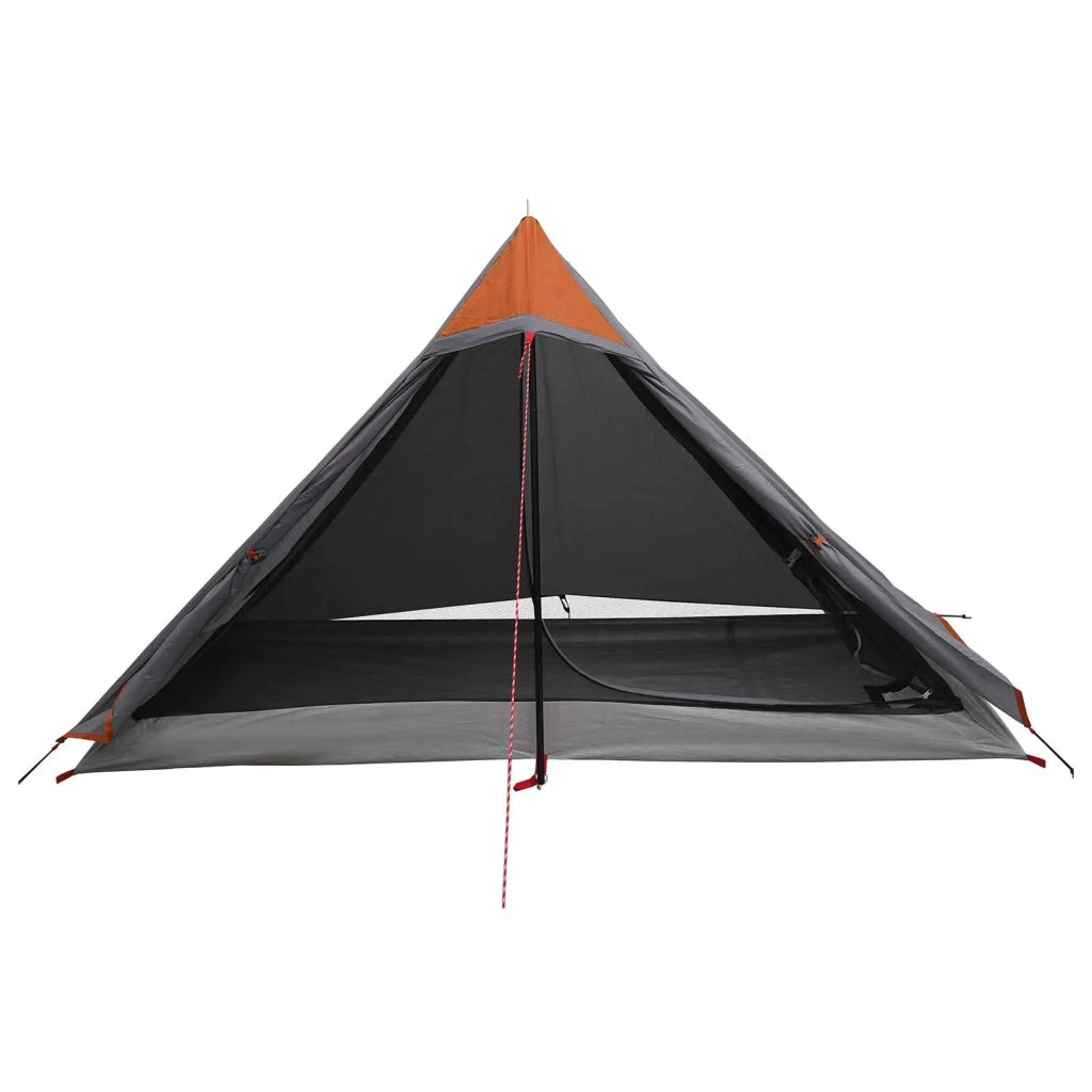 Tenda da backpacking Grigio e arancione 222 x 85 x 125 cm 42017417