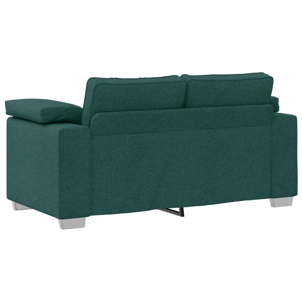 Divano a due posti Verde Scuro 160 cm Tessuto 4105222
