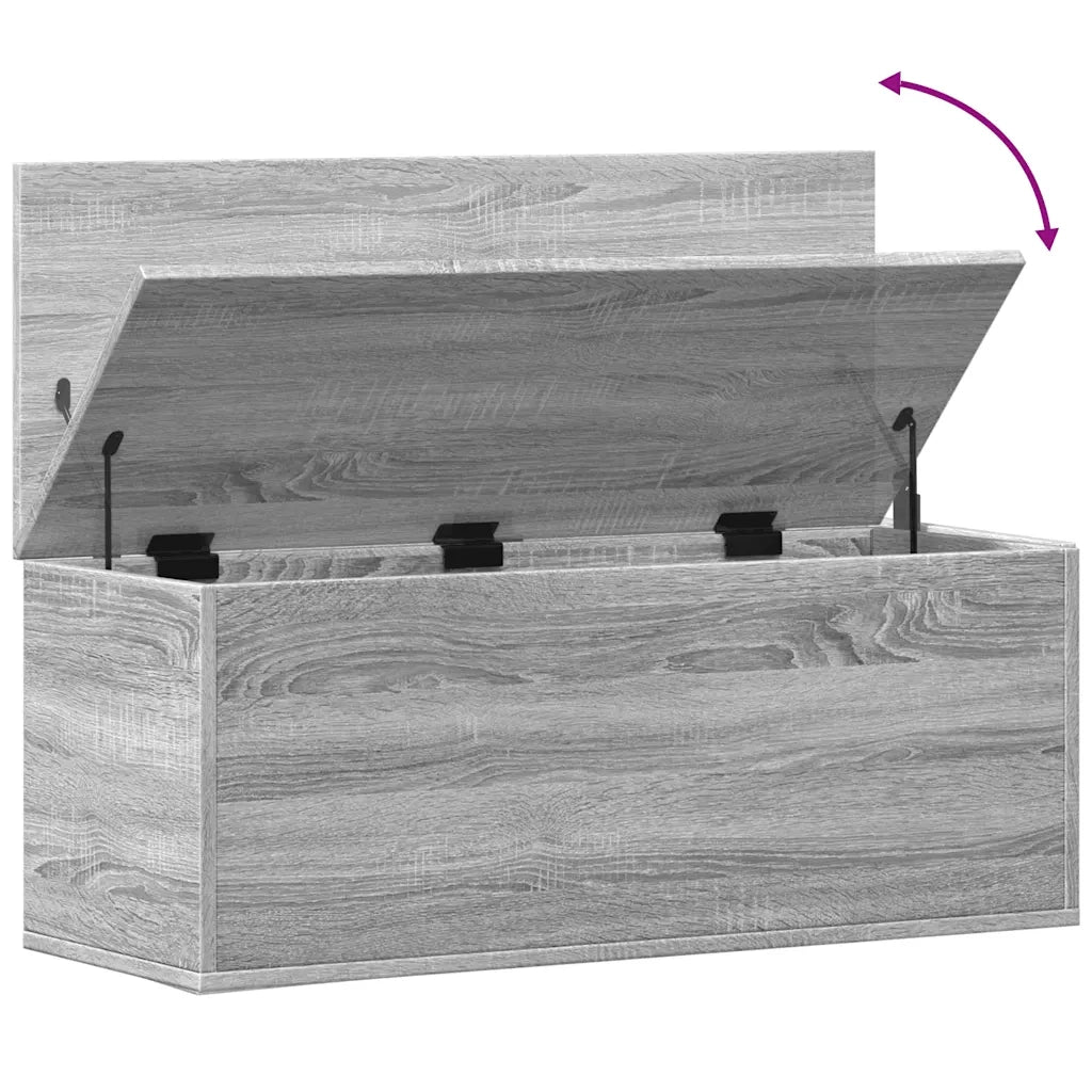 Contenitore Portaoggetti Grigio Sonoma 90x35x35 cm Truciolato 840686