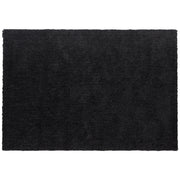 Tappeto Shaggy Nero 160 x 230 cm Moderno Tappeto Rettangolare Trapuntato a Pelo Lungo