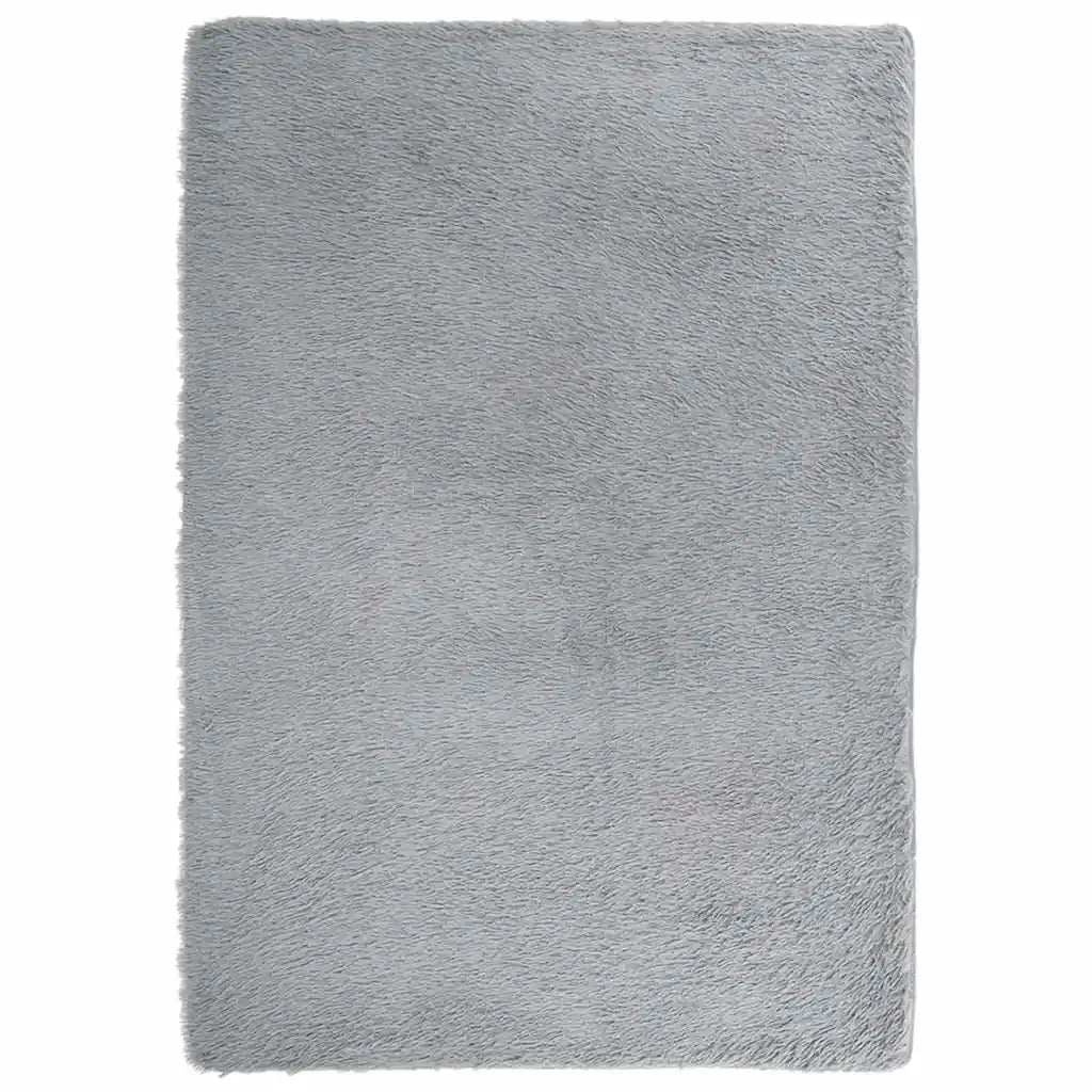 Tappeto Shaggy a Pelo Lungo NAVARRA Grigio Chiaro 160x230 cm