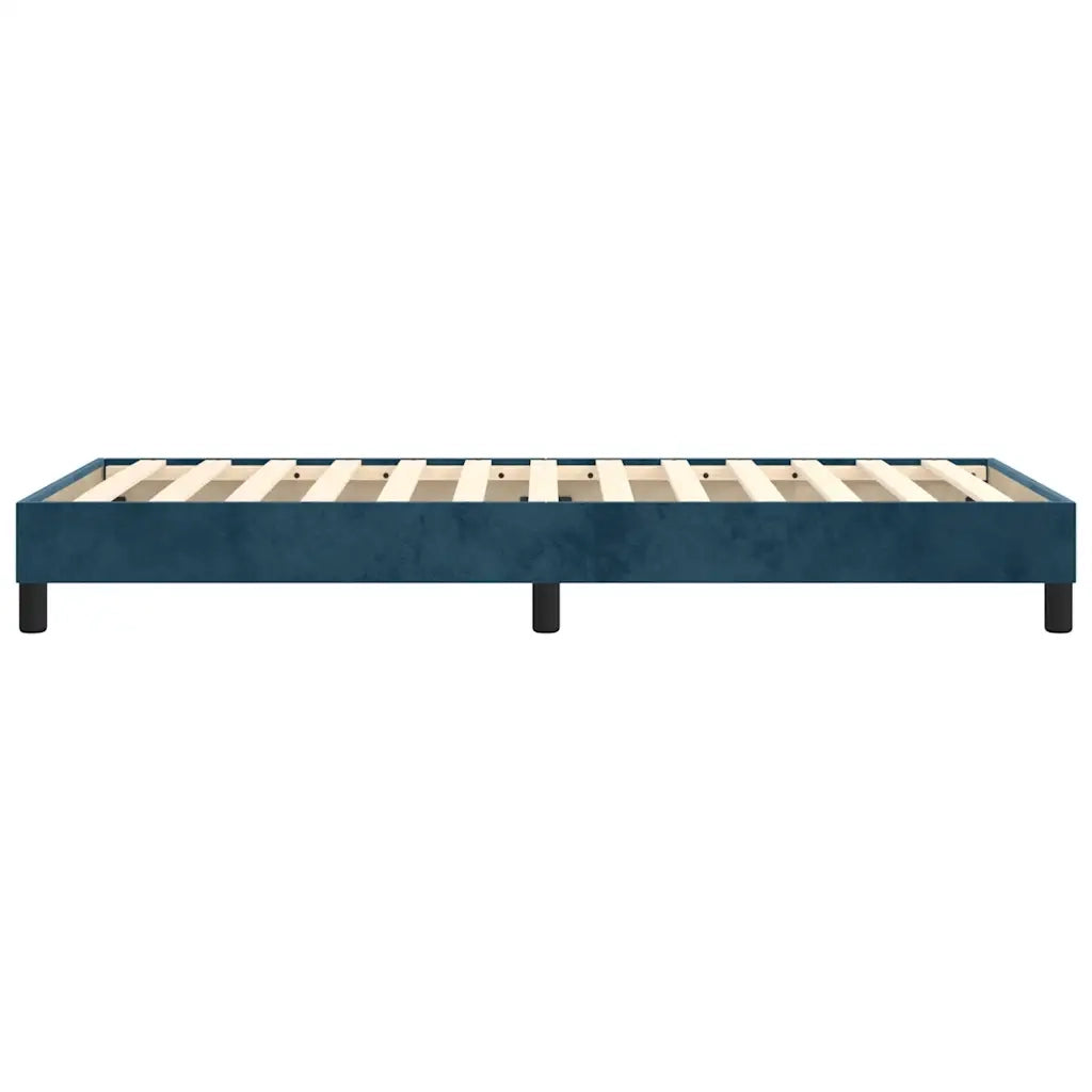 Struttura Letto a Rete a Molle-Giroletto Blu Scuro 100x200 cm in Velluto 767481