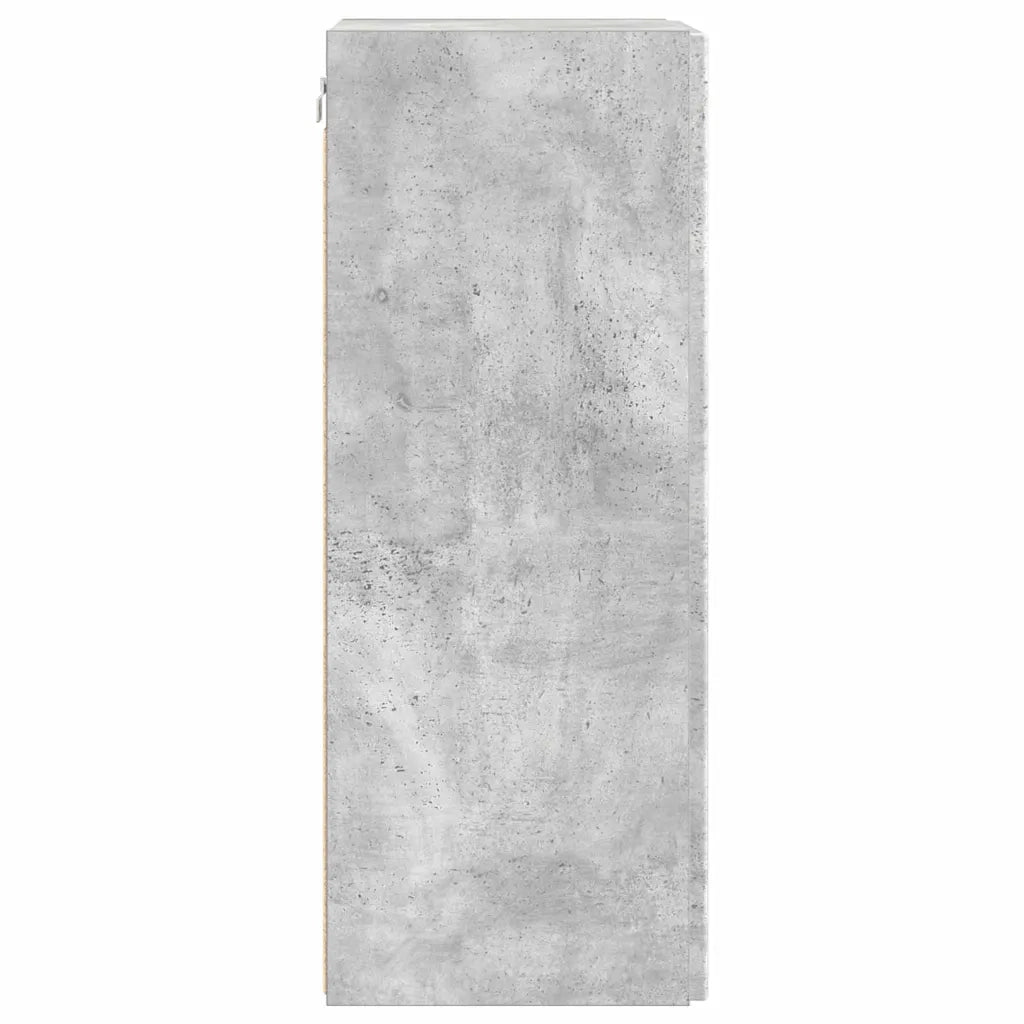 Mobile TV da parete-Mobile TV a Muro-Credenza TV Calcestruzzo 30 x 31 x 80 cm