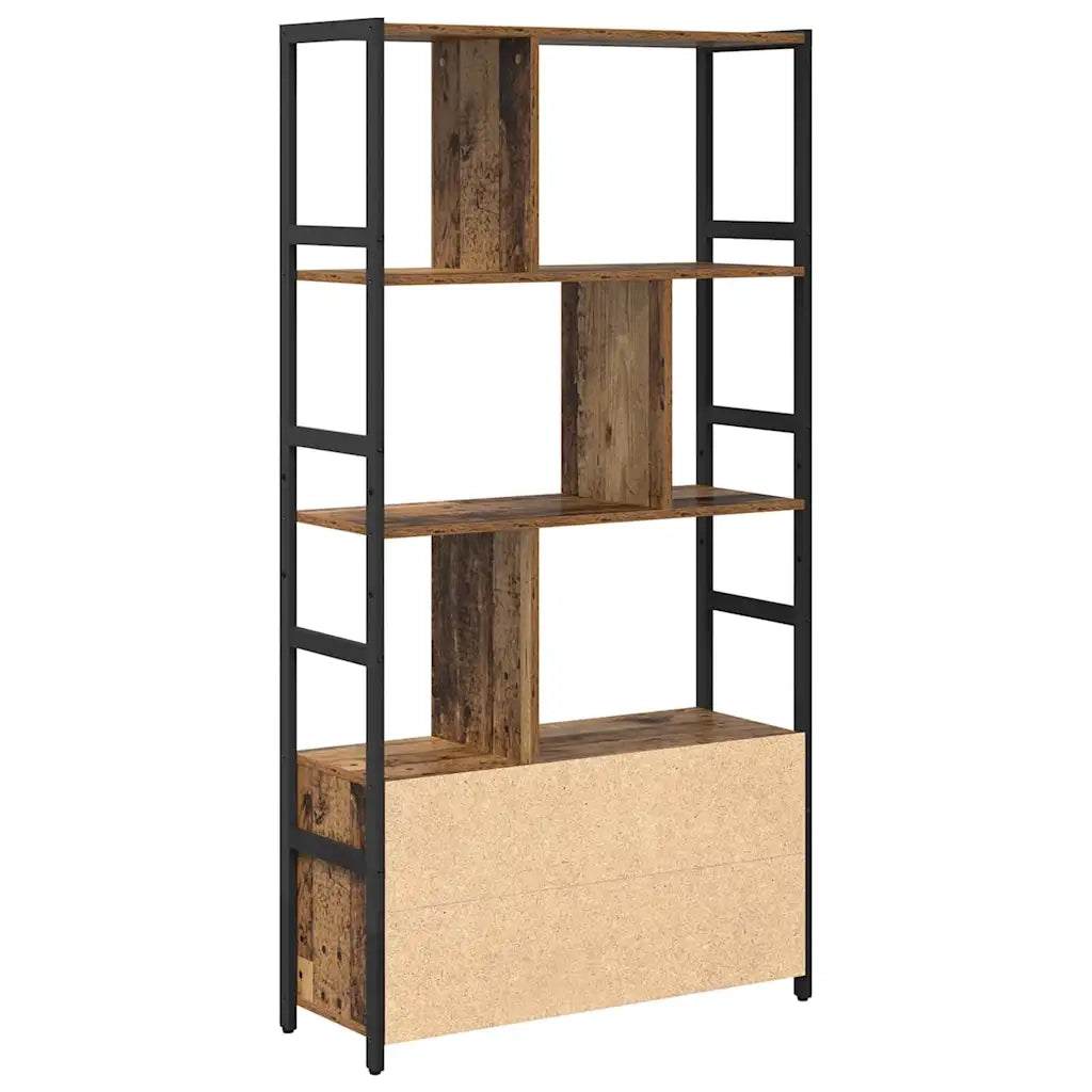 vidaXL Libreria Legno vecchio 80 x 30 x 155.5 cm Legno multistrato