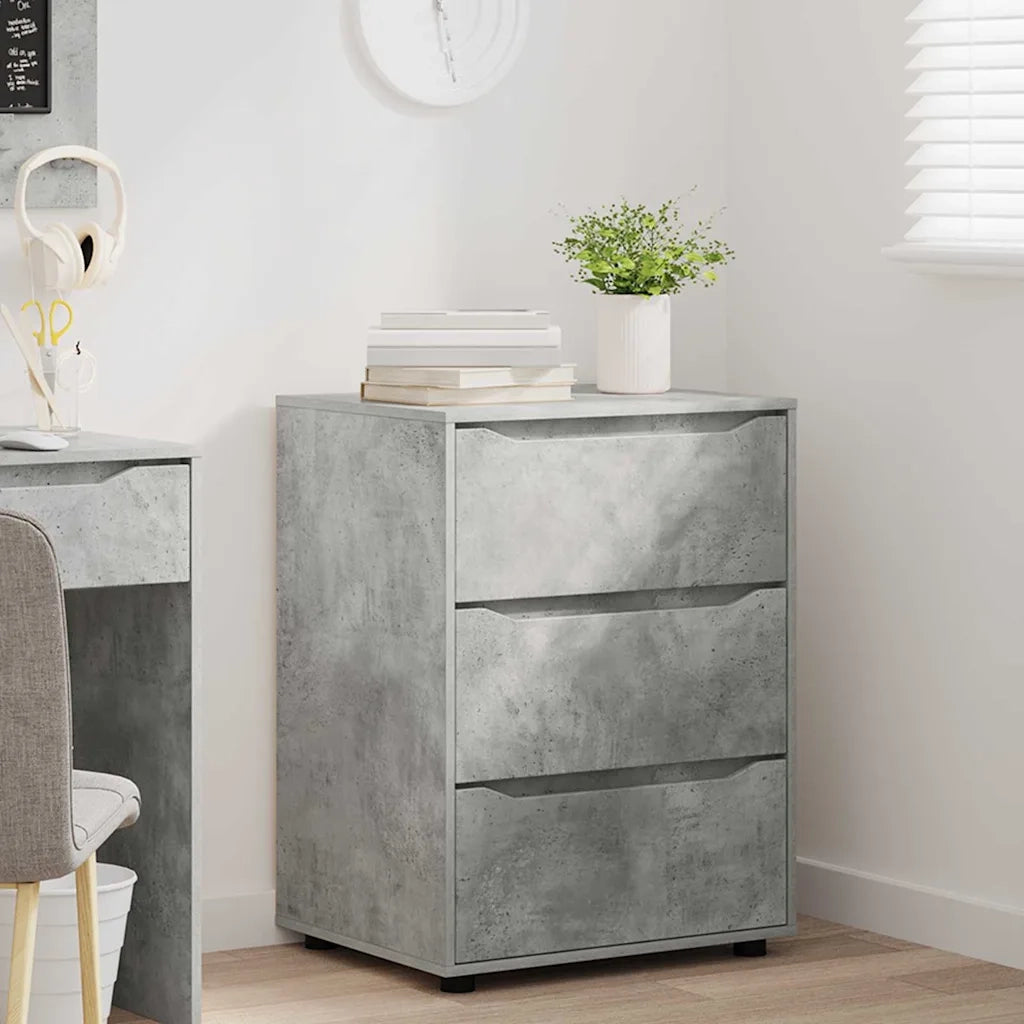 Armadio Grigio cemento 60 x 48 x 81 cm Legno multistrato