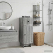 Mobiletto da Bagno EDE Sonoma grigio 30 x 31 x 80 cm 895951