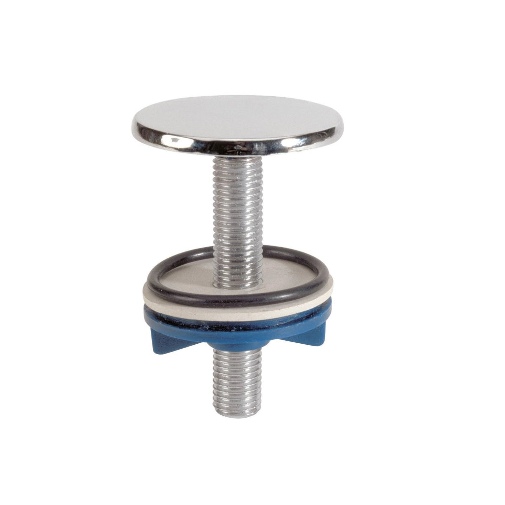 Tappo copriforo in ottone cromato lucido Ø 50 mm