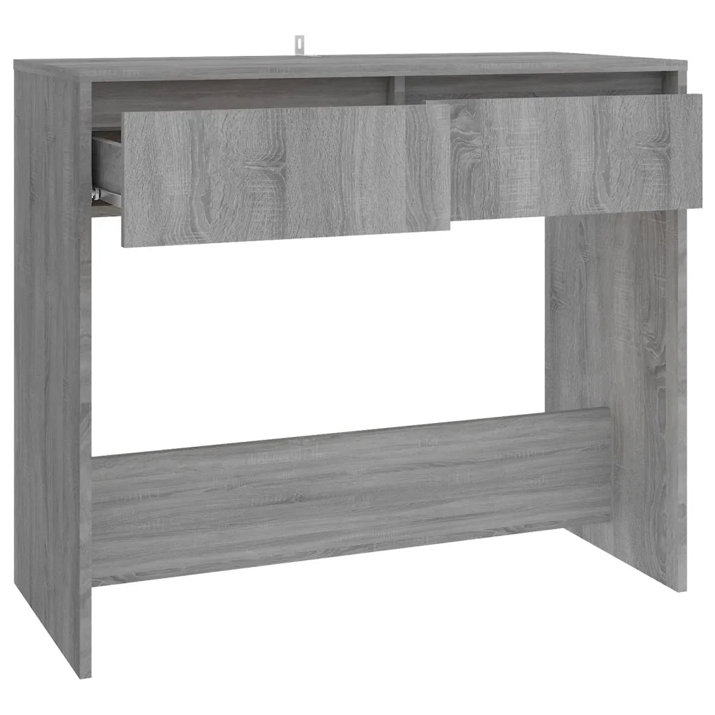Tavolo Consolle | Tavolo d'Ingresso Grigio Sonoma 89x41x76,5 cm in Acciaio