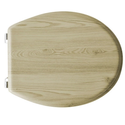 SEDILE WC UNIVERSALE IN LEGNO ACERO- Acero- FERID- pezzi 1