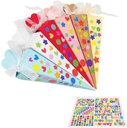 Set di sacchetti decorativi per regali - contenitore per dolci - 32 pezzi - ideale per la prima giornata di scuola - attività di fai da te - adatto per bambini