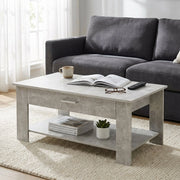 Tavolino da Salotto Moderno in Legno Composito FSC cm 110x46 50 - JONNY