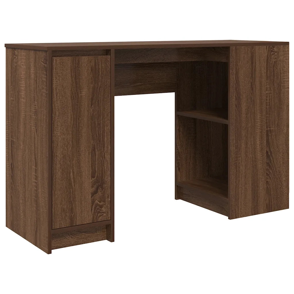 Scrivania Rovere Marrone 120x42x76 cm in Legno Multistrato