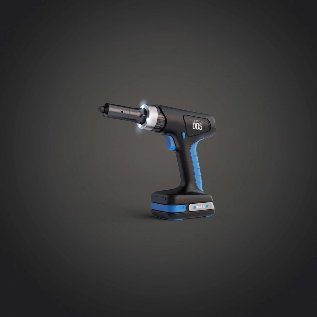Rivettatrice a batteria Brushless Element 005 con 1 Batteria 18V 2AH + Caricabatterie