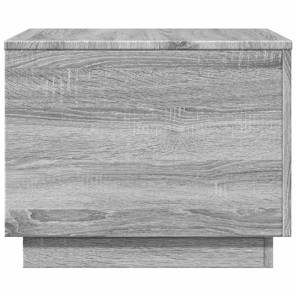 Tavolino da salotto | Tavolino da caff¨¨ | Tavolino da Soggiorno con Luci LED Grigio Sonoma 50x50x40 cm