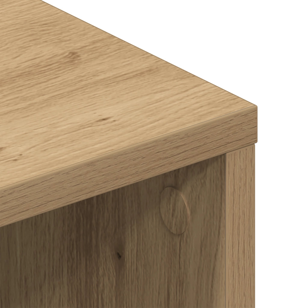 Mobile TV  in Rovere Artigianale 90x35x35 cm in Legno Ingegnerizzato