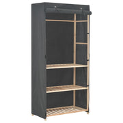 Armadio a 3 Ripiani Grigio 79x40x170 cm in Tessutocod mxl 106194