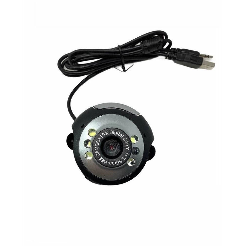 Trade Shop - Webcam Web-01 Ideale Per Videoconferenze Microfono 1.3 Mpx 6 Led Per Notebook Pc -