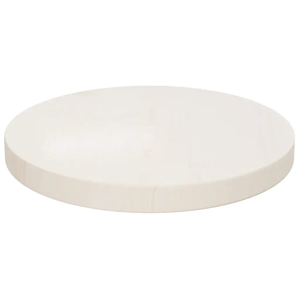 Piano Tavolo Rotondo Bianco Ã˜40x3 cm in Legno Massello di Pinocod mxl 107110